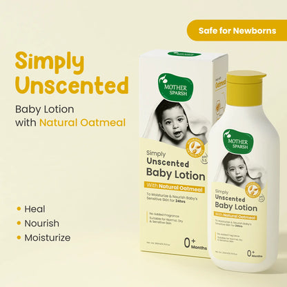 Simply Unscented Baby Wash, Lotion & Shampoo Combo