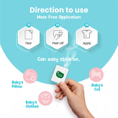 direction to use mess free application can easy stick on