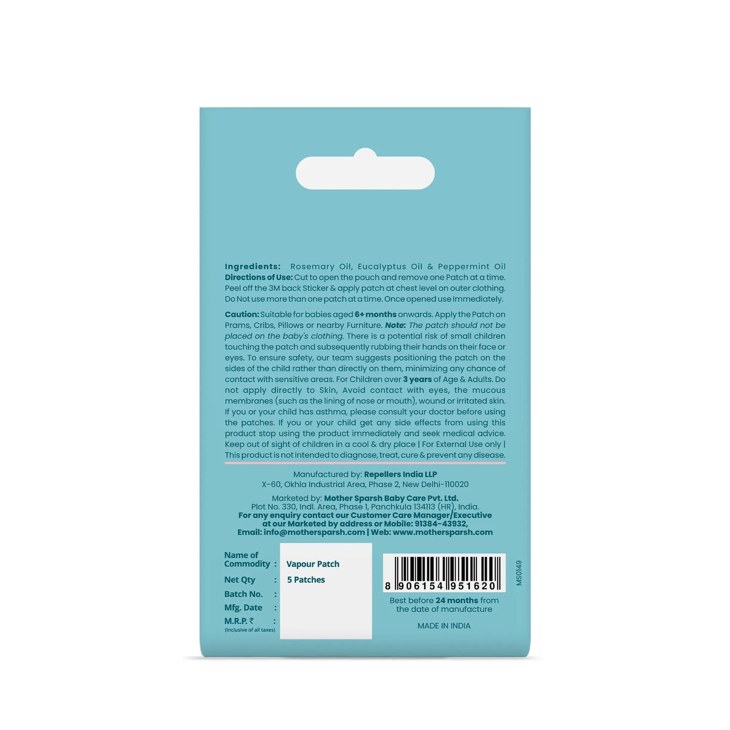 Cold Relief Natural Vapour Patches