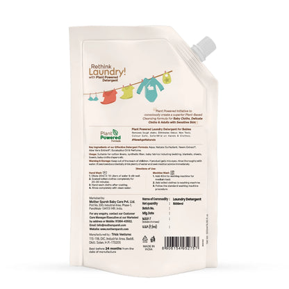 Plant Powered Natural Laundry Detergent Refill Pack For Babies