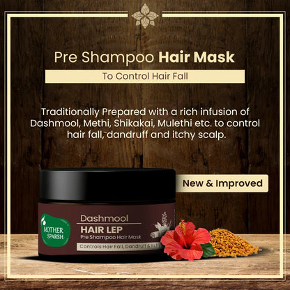 Dashmool Hair Lep - Pre-Shampoo Hair Mask - 60g