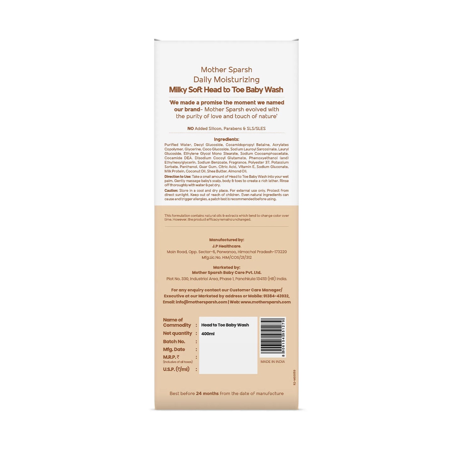Daily Moisturizing Milky Soft Head to Toe Baby Wash