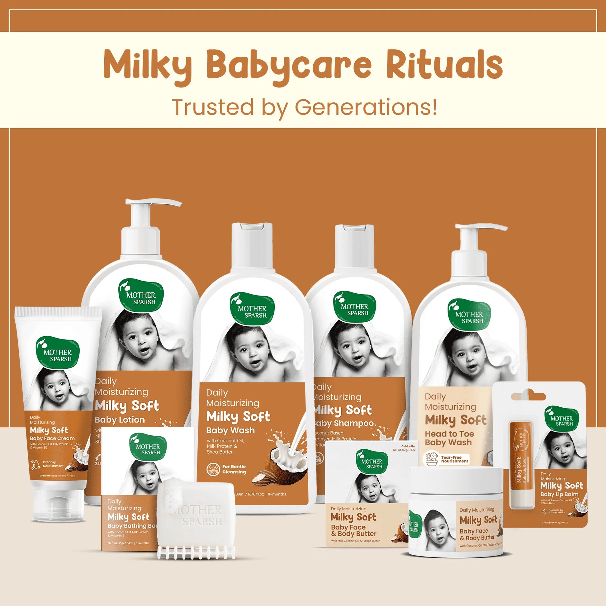 Mother Sparsh Milky babycare rituals products