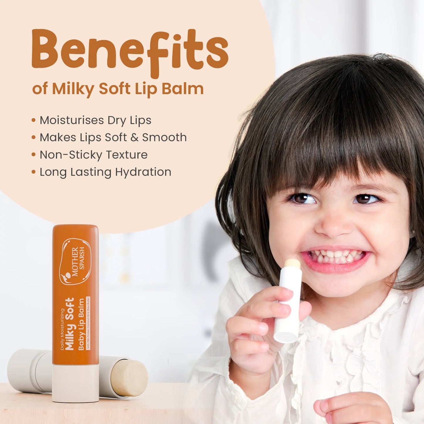 Milky Soft Baby Lips Lip Balm Moisturises Dry & chapped Lips