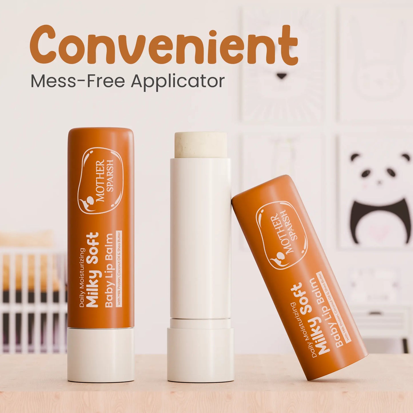 Milky Soft Baby Lip Balm Easy To use Mess Free Applicator