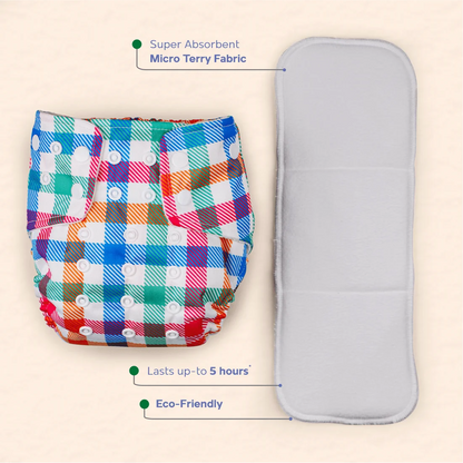 Nappers : Hybrid Eco-Safe Reusable Cloth Diaper for Baby