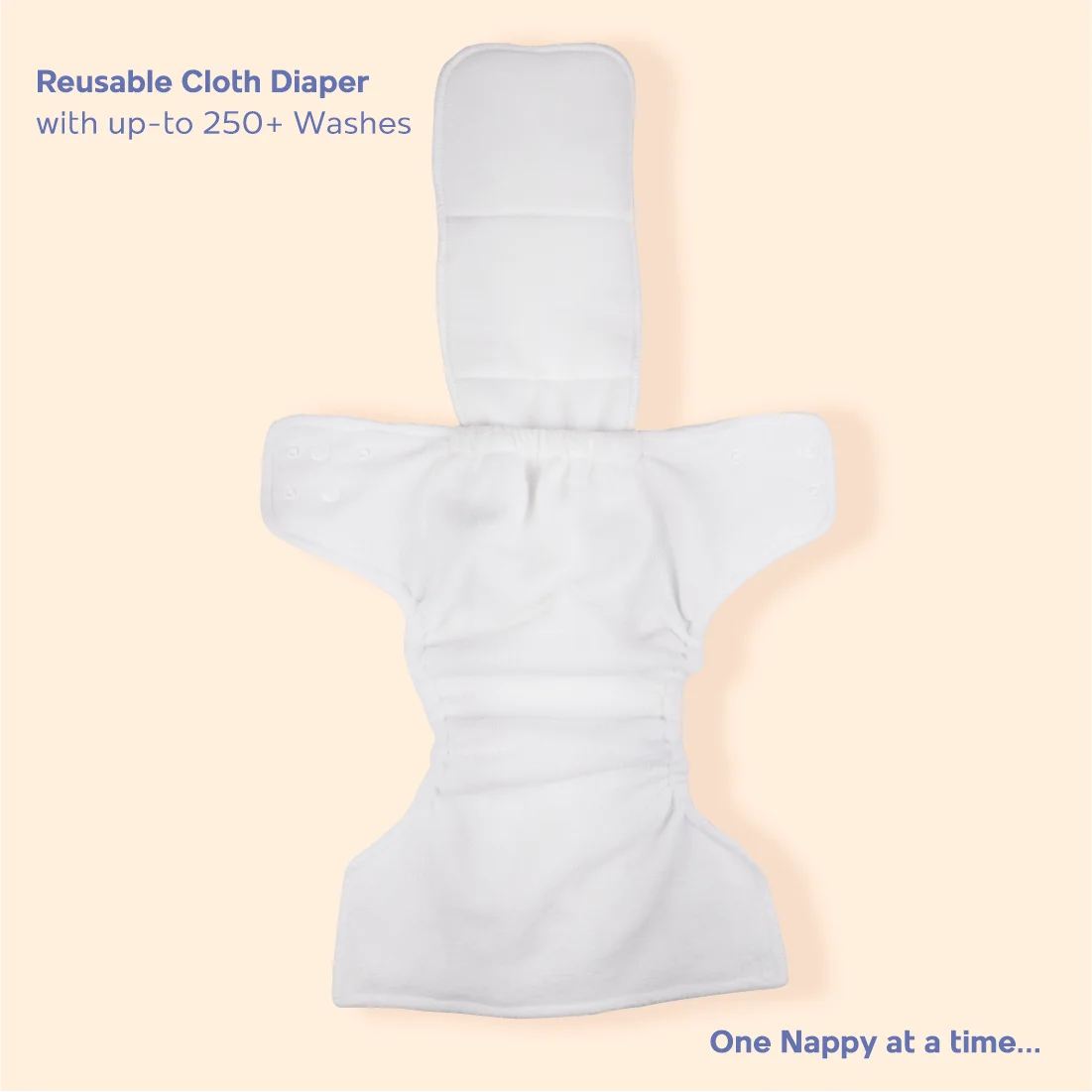 Nappers : Hybrid Eco-Safe Reusable Cloth Diaper for Baby