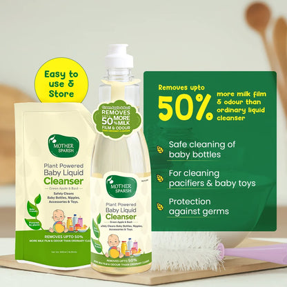 Safely-Cleans-baby-bottle-with-baby-liquid-Cleanser