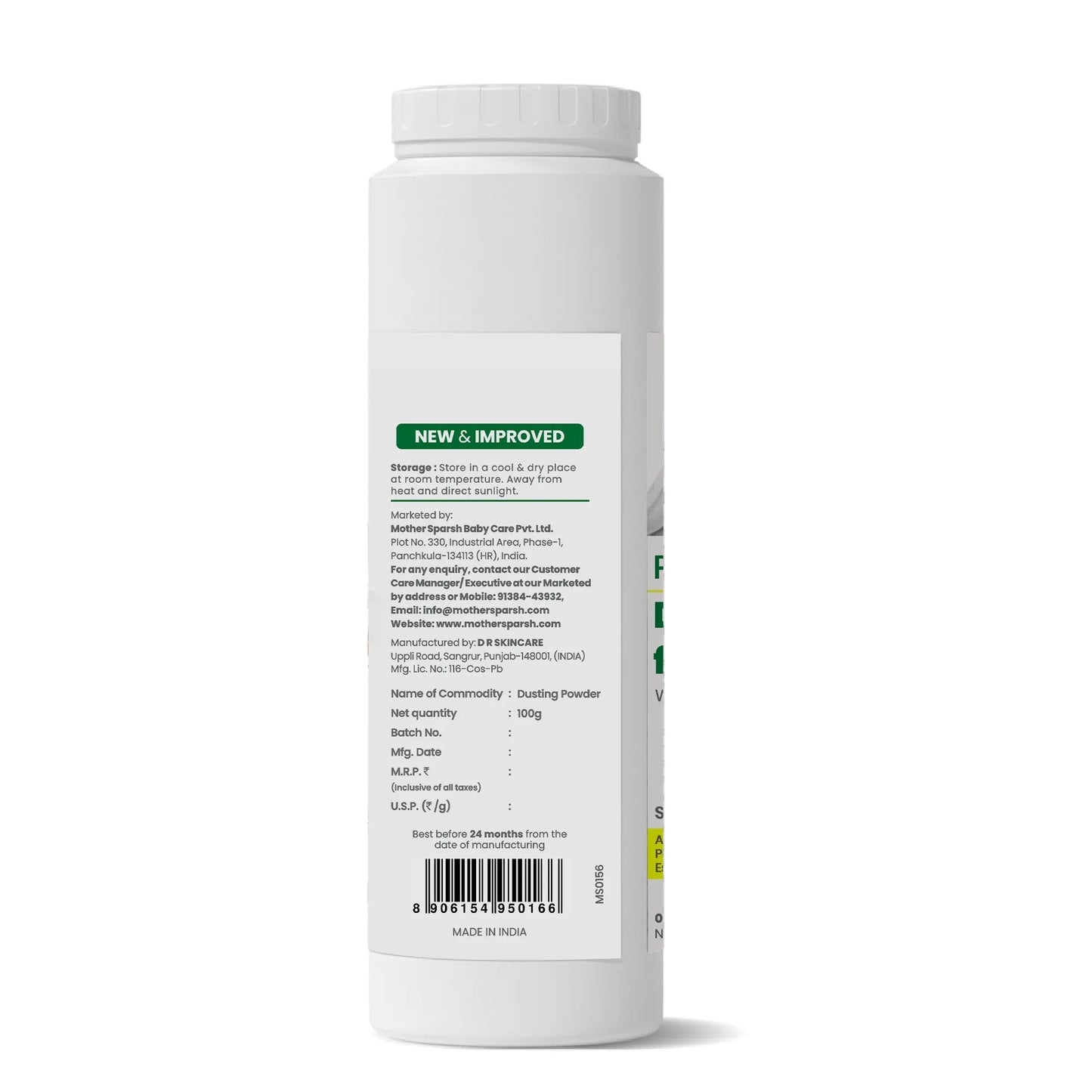 Plant Powered Dusting Powder For Baby