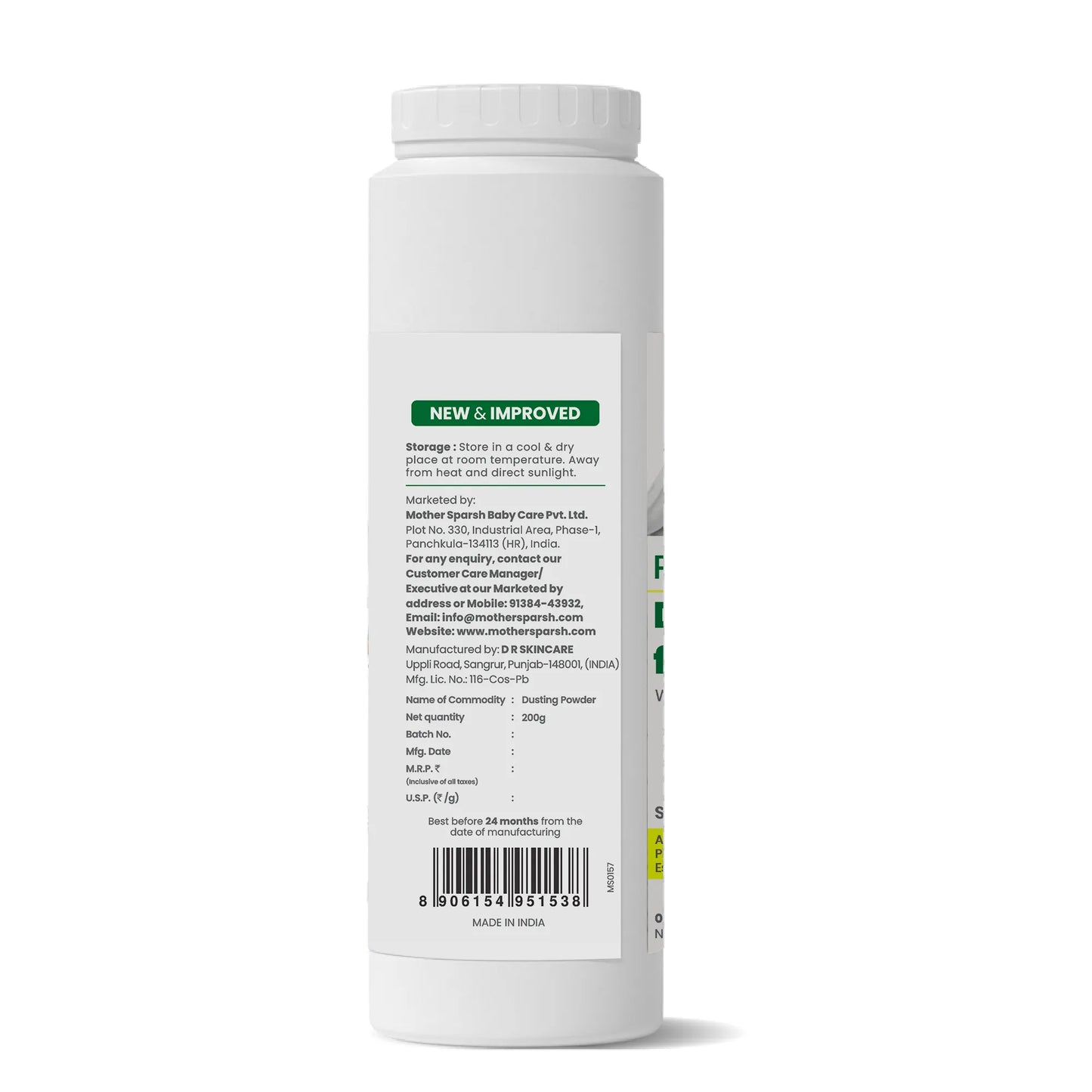 Plant Powered Dusting Powder For Baby