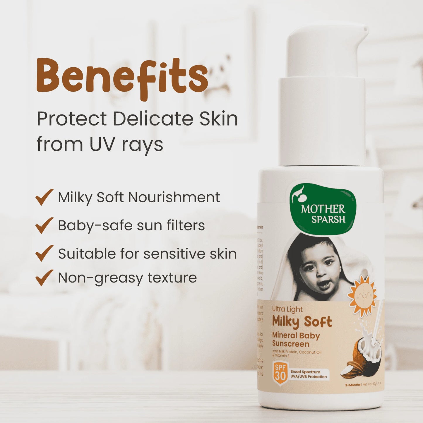 Ultra Light Milky Soft Baby Sunscreen