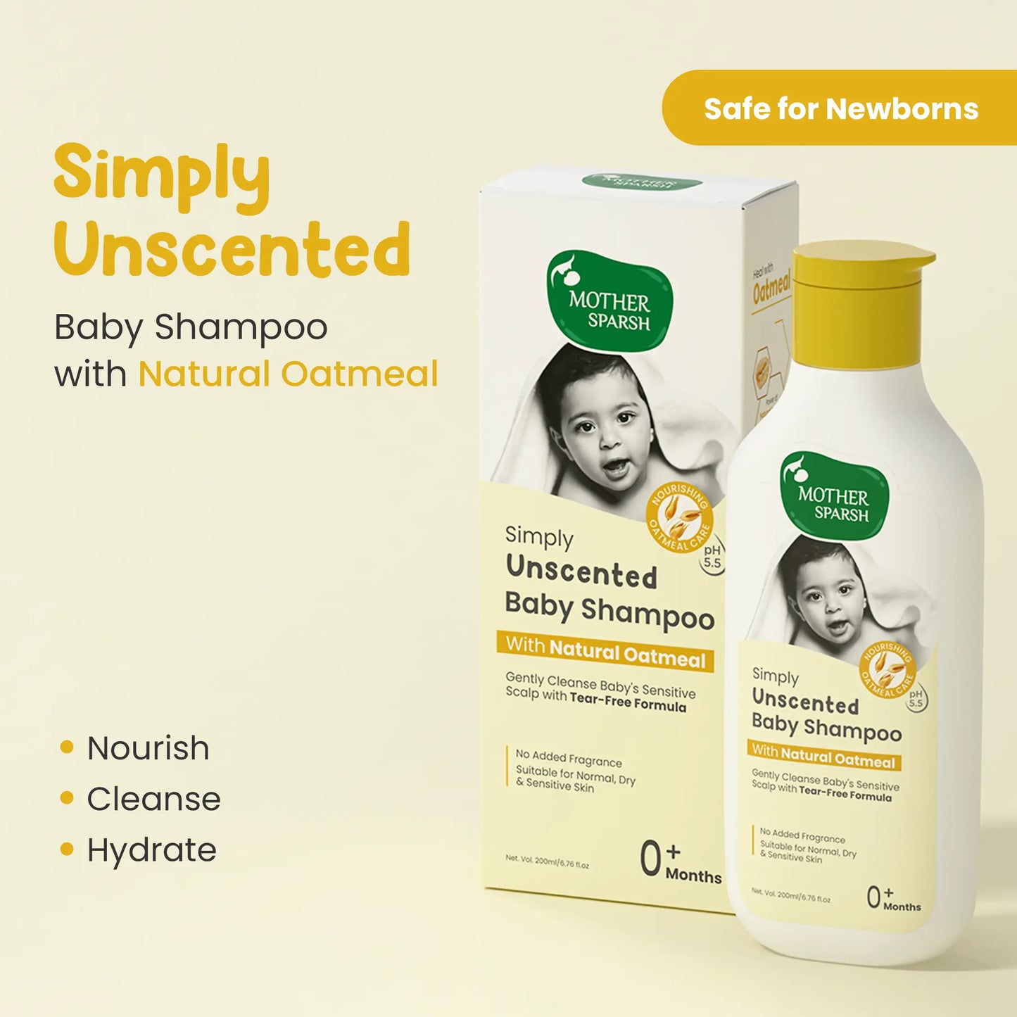 Simply Unscented Baby Wash, Lotion & Shampoo Combo