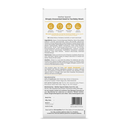Simply Unscented Head to Toe Baby Wash