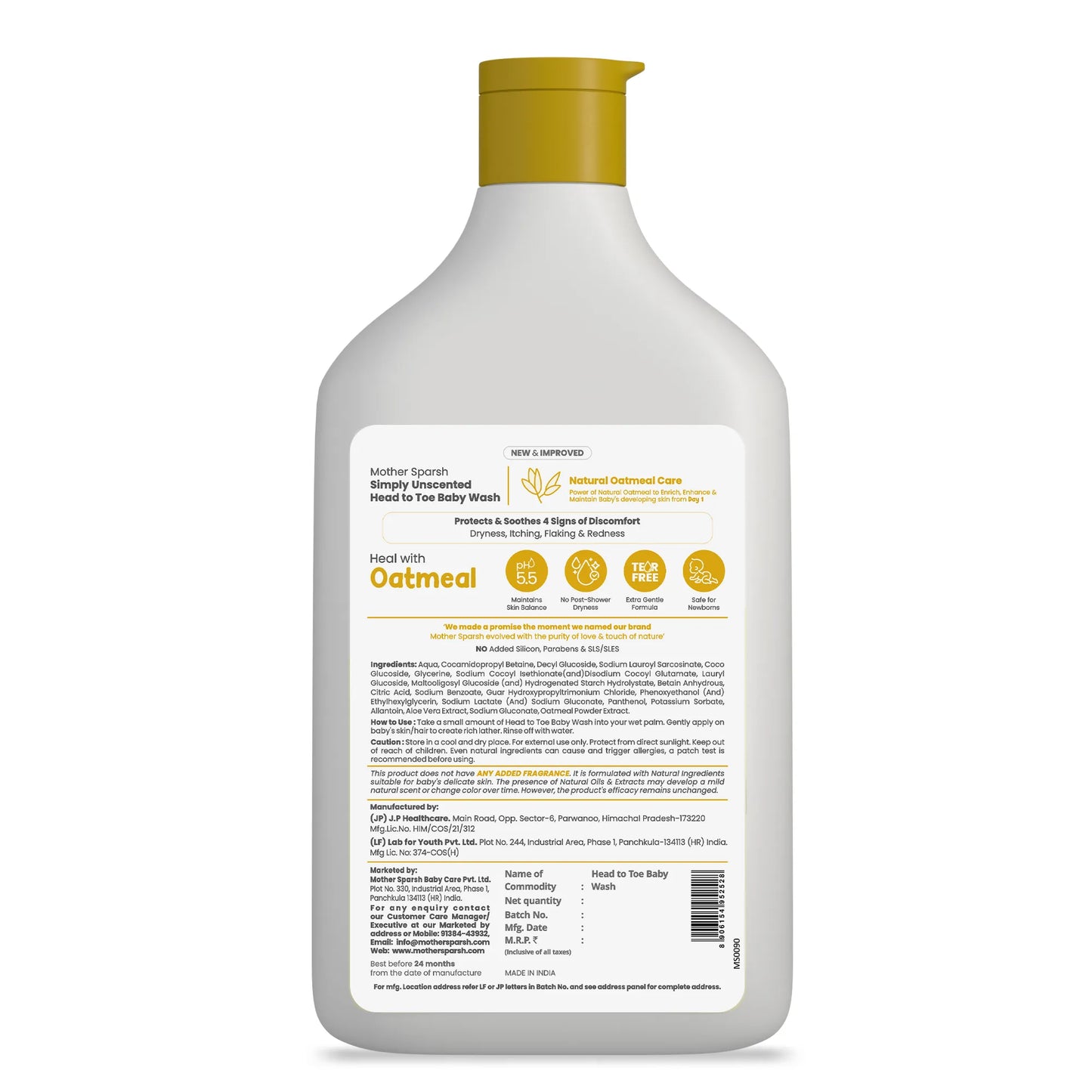 Simply Unscented Head to Toe Baby Wash