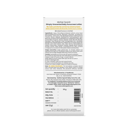 Simply Unscented Baby Sunscreen Lotion