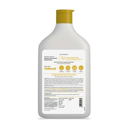 Simply Unscented Baby Wash - Soft & Soothing Cleansing for Infants