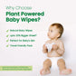 Plant Powered Natural Baby Wipes with Cucumber