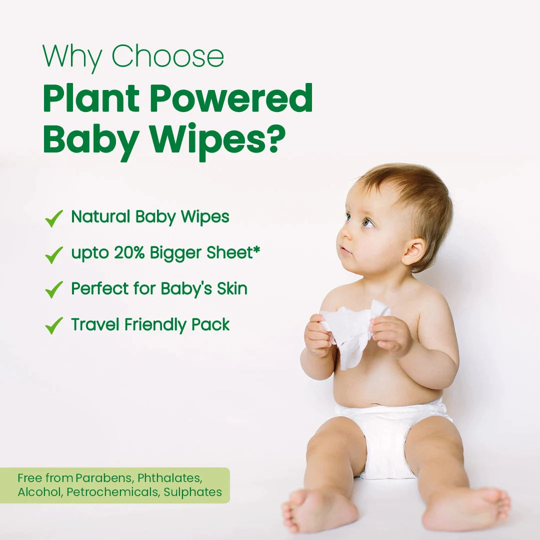 Plant Powered Natural Baby Wipes with Cucumber