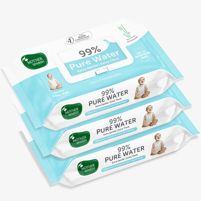 99% Pure Water Unscented Baby Wipes Combo - Super Saver Pack (72 pcs)