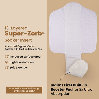 High-absorption nappy pad, soft & gentle
